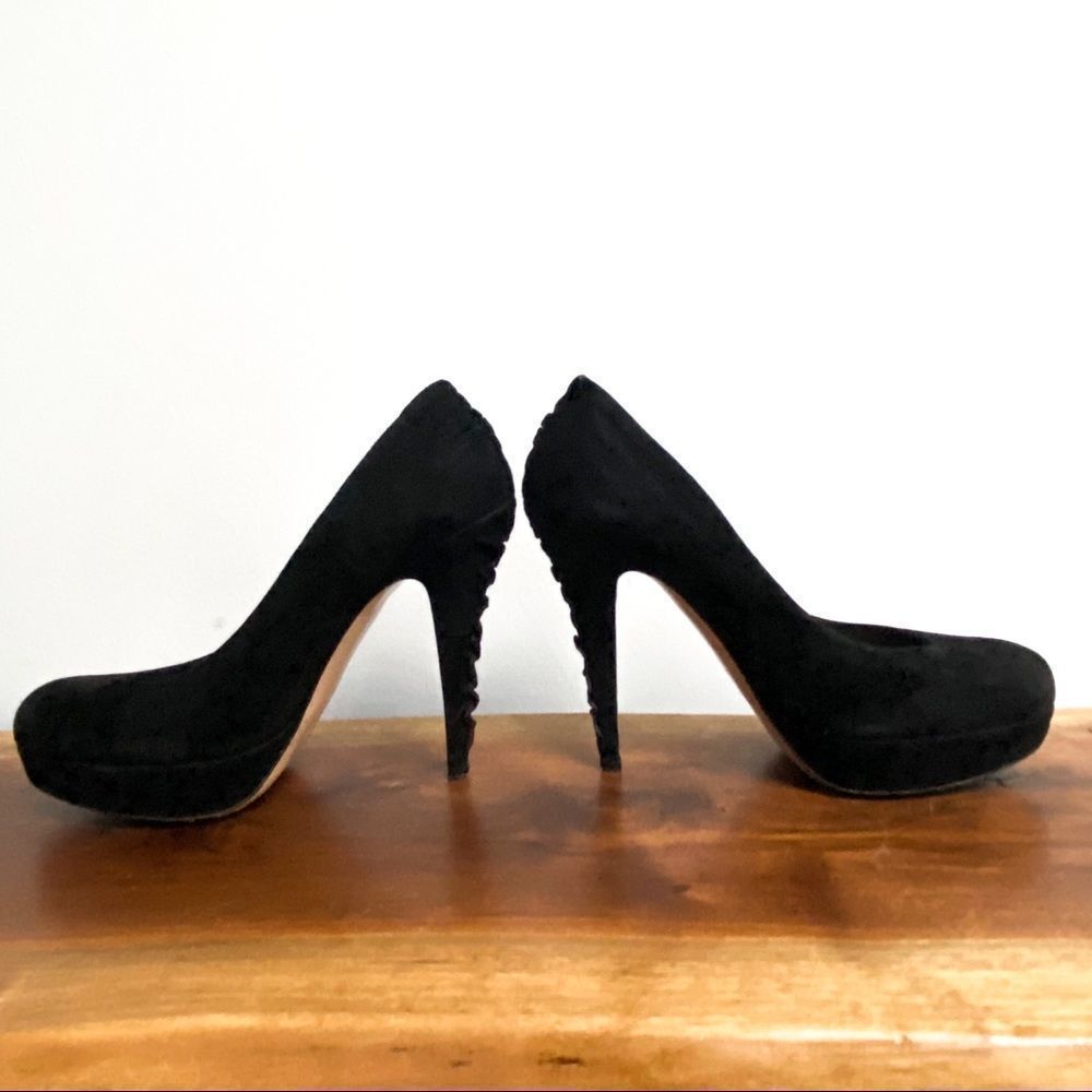 Authentic MIU MIU Black Suede Pumps 39 - Picture 9 of 11